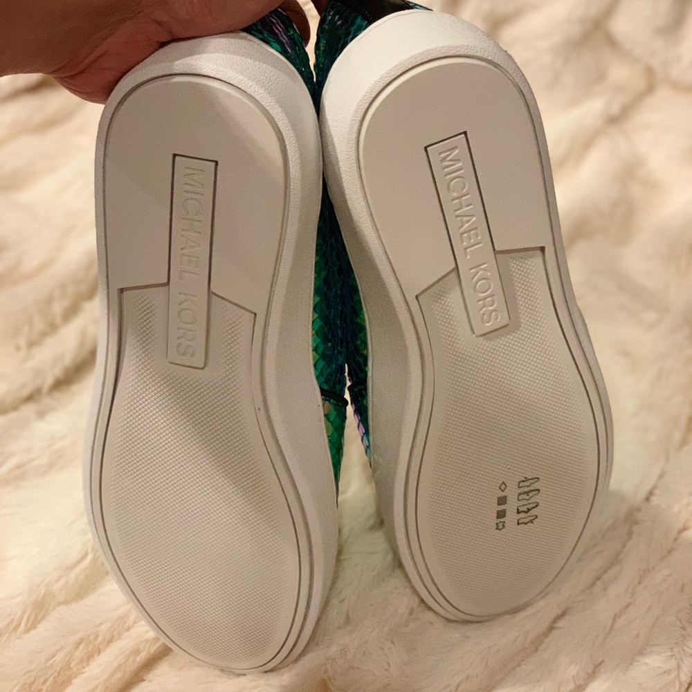 MICHAEL KORS KEATON SLIP ON METALLIC LEATHR - NEW - Picture 6 of 6